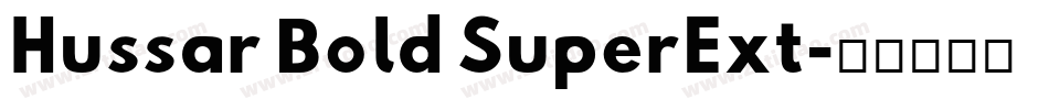 Hussar Bold SuperExt字体转换